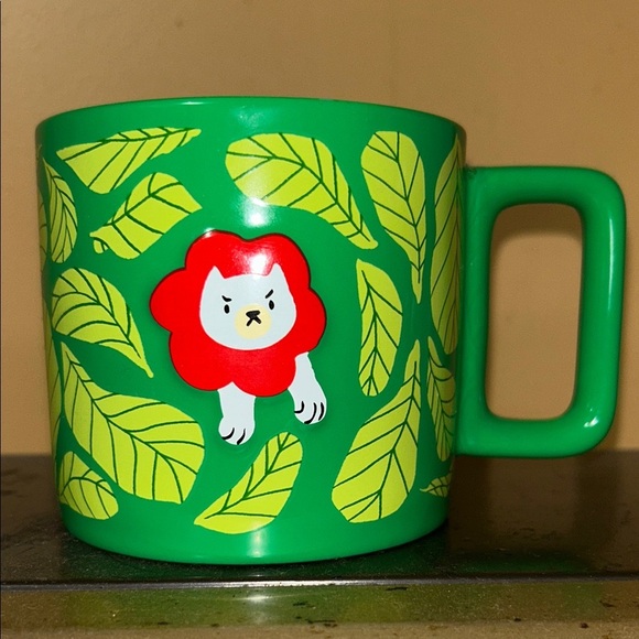 14 ounce Starbucks collectors Mon Yee Chau Mug Raised Lion Green Coffee Cup 2024 - Picture 1 of 4